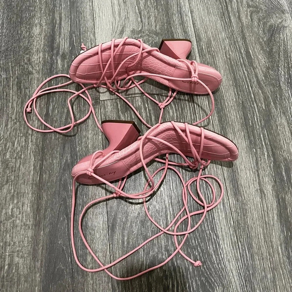 New Circus NY by Sam Edelman Blanche Gladiator Heeled Sandals - Barbiecore Vibes - Picture 2 of 5